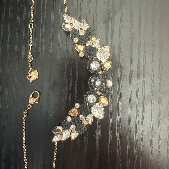 Swarovski Gold and Black Crystal Necklace - Picture 1 of 4